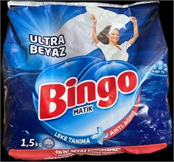 BINGO 1,5 КГ СТИРАЛЬНЫЙ ПОРОШОК КОНЦЕТРАТ ULTRA WHITE *10 ББ01670 - фото 15698