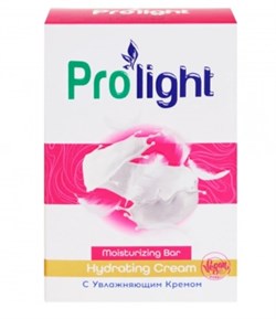 Мыло туалетное PROLIGHT С увлажняющим кремом, 80 гр. (картонная коробка) ББ01633 - фото 15803