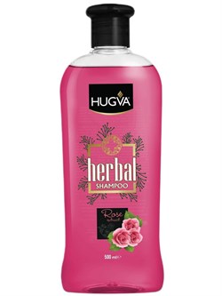 HUGVA HERBAL ШАМПУНЬ С ЭКСТРАКТОМ ТРАВ РОЗЫ 500 МЛ ББ00293 - фото 15827