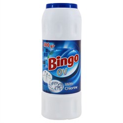 BINGO ЧИСТЯЩЕЕ СРЕДСТВО ПОРОШОК ХЛОР 500 ГР*10 ББ01336 - фото 16026