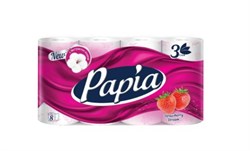 Т/Бумага PAPIA Клубничная мечта 3сл/8рул/7бл. в уп ББ01367 - фото 16033