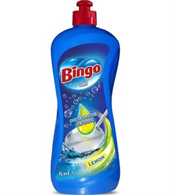 BINGO ЖИДКОСТЬ ДЛЯ МЫТЬЯ ПОСУДЫ ЛИМОН 1Л*12 ББ01412 - фото 16055
