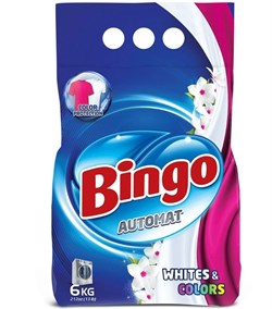 BINGO 6 КГ СТИРАЛЬНЫЙ ПОРОШОК ДЛЯ ЦВЕТНОГО CONC ECO COLORED *1 ББ01435 - фото 16066