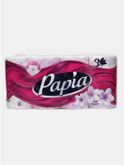 Т/Бумага PAPIA "Цветы Бали" 3сл/8рул/7бл. в уп ББ01647 - фото 16089