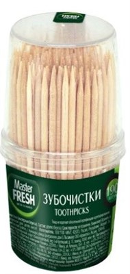 Master FRESH Зубочистки 190 штук банка С0006180, С0007221 - фото 17413