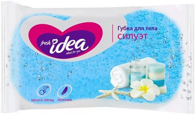 Emily Style PREMIUM by Fresh idea  губка для тела СИЛУЭТ (КРУПНОПОРИСТЫЙ поролон, форма "восьмерка", 140*90*50), 1шт С0006292 - фото 17432