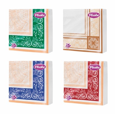 СБ33 Plushe Premium Decor 2 слоя, 20 лист, белый 2101-1 - фото 17539