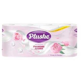 ТБ Plushe Premium Aroma "Peony&Powder", 15 м,  8 рул., 3 сл, 8 в уп, бел, аромат 73878 - фото 17580