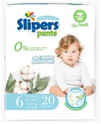 Подгузники-трусики Slipers №6 (15+ кг.) 20 шт ББ01589