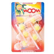 Туалетные блоки для очищения унитаза WOOM "5 в 1" Тропический, 4 блока ББ01576