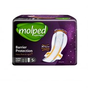 ЖЕНСКИЕ ГИГИЕНИЧЕСКИЕ ПРОКЛАДКИ MOLPED S.NIGHT SUPER NIGHT 5*16 ББ01339
