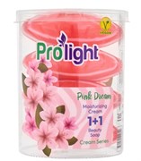 Мыло туалетное с увлажняющим кремом PROLIGHT Розовая мечта, 4Х90 гр. (пэт-банка) ББ01630