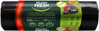 Master FRESH пакеты д/мусора XXXL суперпрочные 160л, 10шт (ЧЕРНЫЕ) 28мкм усиленное дно С0007143