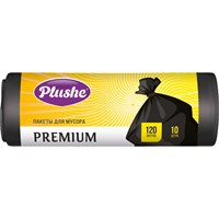 ММ Plushe Premium ПВД 120л (68*105), 10шт, 35мкм, чёрн,  20 в уп 19536